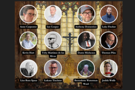 Collage of speaker for Poetry & Theology Symposium